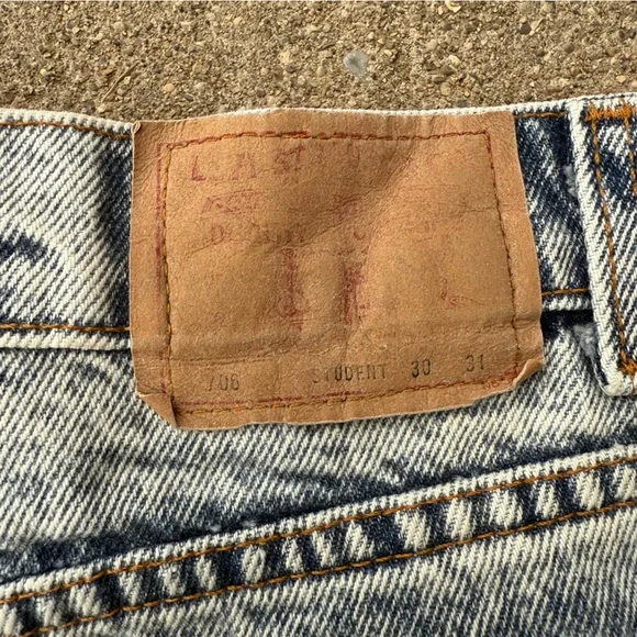 80s 706 Acid Wash Student Levi’s Size 30x31 - Picture 3 of 5